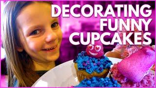 Decorating Funny Cupcakes!