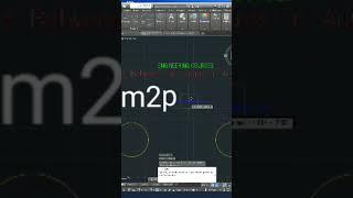 تحريك العنصر الي منتصف المسافة بين عنصرين آخرين فى الأوتوكاد mid between two points in autocad(m2p)