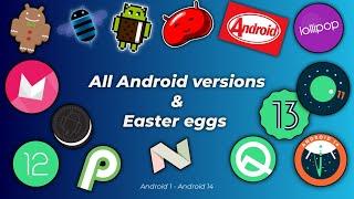 Android Versions and all Easter Eggs | Android 1 to Android 14 | 2024