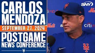 Carlos Mendoza on ejection, Francisco Alvarez injury & Saturday starter after Mets loss | SNY