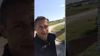 2017 09 18 Andrew showing Broken DC 3 airplane front
