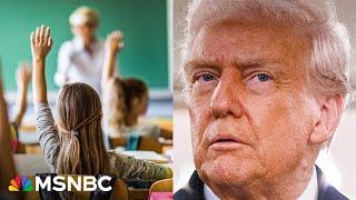 Teachers 'fearful for their livelihood': Backlash to Trump plan to eliminate Dept. of Education