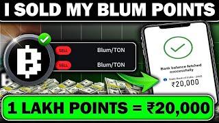 I Sold My Blum Points Live Proof | Blum Points Whales Market Sell Guide 🪂