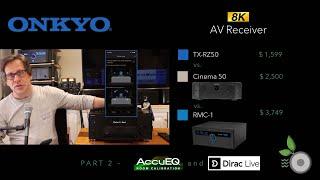 Onkyo TX-RZ50 AV Receiver Sound Quality, Room Calibration vs. Marantz and Emotiva