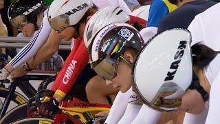 Women's Keirin Final - 2014 Track Cycling World Cup | London