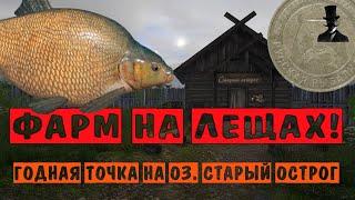 Фарм на лещах! Годная точка на оз. Старый Острог! - Русская Рыбалка 4.