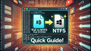 Convert FAT to NTFS Without Losing Data Using CMD! Quick Guide