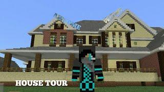 HOUSE TOUR IN  MINCRAFT!!