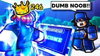 HUMBLING TOXICS as NOOB with NEW ADMIN EMOTES in The Strongest Battlegrounds..