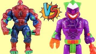 Spider Hulk Vs. Joker Robot | Just4fun290 - Playing With Toys