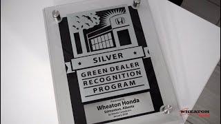 Green Dealer Recognition Award | Wheaton Honda