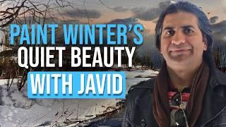 Painting Tranquil Snowy Landscapes with Javid Tabatabaei | Master Winter’s Beauty in Watercolors