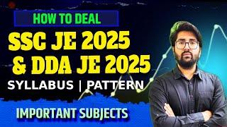 SSC JE 2025 & DDA JE 2025 | PREVIOUS YEAR CUTOFF | PAPER PATTERN | SYLLABUS | #dda #sscjeelectrical