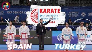 TEAM SPAIN/paiku  VS  TEAM TURKEY/unsu  MALE TEAM KATA SENIOR EUROPEAN CHAMPIONSHIP ZADAR 2024