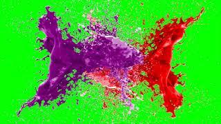 Paint Splash / Respingo de Tinta - Green Screen / Chroma Key