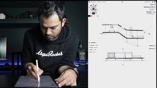 DIBUJO ARQUITECTÓNICO EN TIEMPO REAL / FACHADA Y SECCÓN