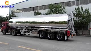 China Aluminum Fuel Tanker Semi Trailer