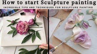 Basic Techniques Of Sculpture Painting| How To Start Sculpture Painting|Basics Of Sculpture Painting