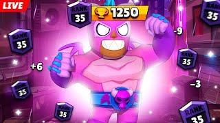 1249+ ПУШ ПРИМАТА В СОЛО ШД НА 35 РАНГ ⭐СТРИМ BRAWL STARS⭐