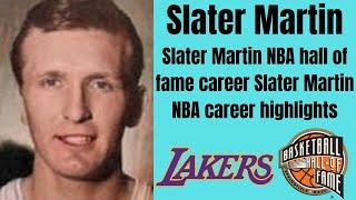 Slater Martin NBA hall of fame career | Slater Martin NBA career highlights