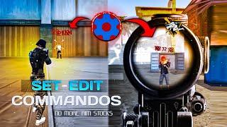 NO MORE AIM STOCK  || NEW SET-EDIT COMMANDO || FREEFIRE / MAX || #acapcraftyt