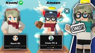 Amaan BG And Naomi BG Teammate!!!  [Blockman Go]