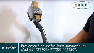 RT80ARM⎮Bras articulé pour dérouleurs automatiques d'adhésifs RT7700, RT7000, RT120W⎮DERFI