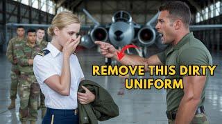 A Simple Woman was told to Take her uniform - so she showed up Flying Rafael over their camp
