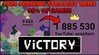 This NEW Opening strategy wins 95% of games! | Territorial IO One-vs-one