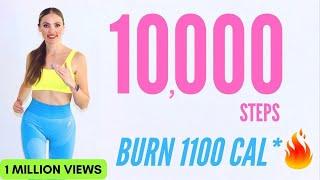 10000 Step Challenge For Weight Loss / 10k Step Workout / Cardio Exercises At Home