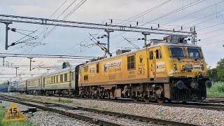 Track Recording Car with Sreeram Finance Add WAP-7 | INDIAN RAILWAYS