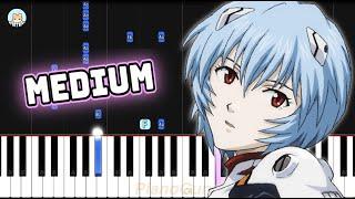 Neon Genesis Evangelion OP - "A Cruel Angel's Thesis" - MEDIUM Piano Tutorial & Sheet Music