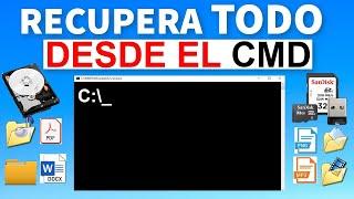 Recuperar Archivos desde el CMD / Borrados / Formateados / Eliminados / Disco Duro, Memoria USB, SD