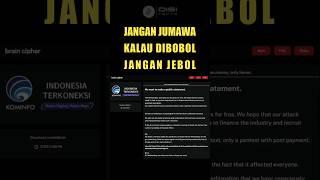 Kominfo x Brain Cipher Beri Kunci Enkripsi Gratis Dari Serangan Virus Ransomware Data PDN  #hacker