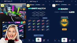 How To Use DRFT Party Airdrop DRFT Match Code , Auto CAR Upgrade Mode , Spins ? DRFT Token Listing ?