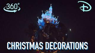 360° Main Street U.S.A. Holiday Decor at Disneyland Park