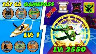 ZENO Thử Thách Lv 1-2550 = TẤT CẢ GAMEPASS, Tạo COMBO Bất Tử Trong Blox Fruit