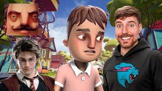 Hello Neighbor - My New Neighbor MrBeast Harry Potter Morty Aaron History Gameplay Walkthrough