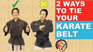 HOW TO TIE YOUR KARATE OR KOBUDO BELT CORRECTLY