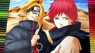 Drawing SASORI and DEIDARA | NARUTO #NARUTUBRO