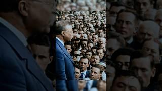 Theodore Roosevelt giving a speech in 1916 - Restored Footage