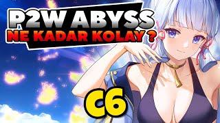 P2W Hesapla Abyss Ne Kadar Kolay ? | C6 Ayaka C3 Neuvillette C4 Furina | Genshin Impact Türkçe