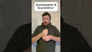 How to sign Grandmother & Grandfather British Sign Language (BSL) #britishsignlanguage #deaf #sign