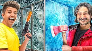 100 Layers of BULLETPROOF GLASS vs ICE!