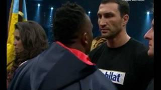 Chisora spits in the face Klitschko  / Чисора плюет в лицо Кличко