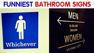 Funny Bathroom Signs That Will Really Make You Think - funny humor