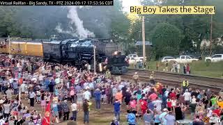 Big Boy 4014 at Big Sandy, Texas. Arrived a few hours late but the crowd was not disappointed!