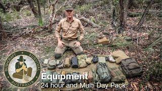 Equipment for 24 Hour and Multi Day Pack