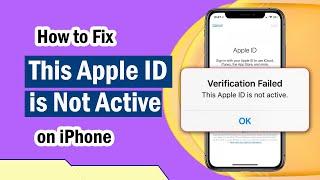 How to Fix This Apple ID Is Not Active on iPhone | Apple ID is Not Active Fixed 2024