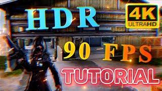 Pubg mi 11t pro HDR 90 FPS Tutorial | Works On all Android Mobiles Mi 12t Pro 90  Stable FPS Solved